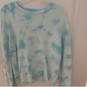 Athleta Girls Blue Tie-Dye Long Sleeve Shirt (Size XXL 16)